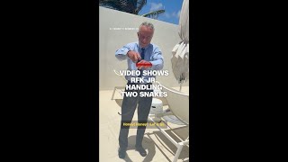 Video shows RFK Jr. handling two snakes