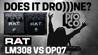 Video thumbnail for ProCo Rat LM308 vs OP07 Op-Amp Chip - Does It Drone? by Does It Doom?