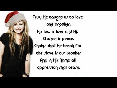 Avril Lavigne - O Holy Night ChristMas Special (HD)