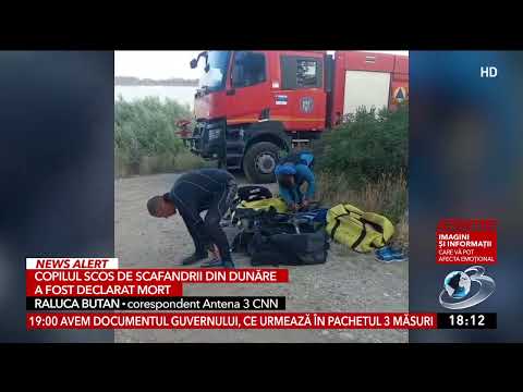 Un copil a fost scos mort din Dunăre, în zona localității Hârșova