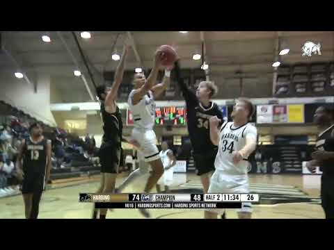 2022 23 Harding Men's Basketball Highlights vs. Champion Christian