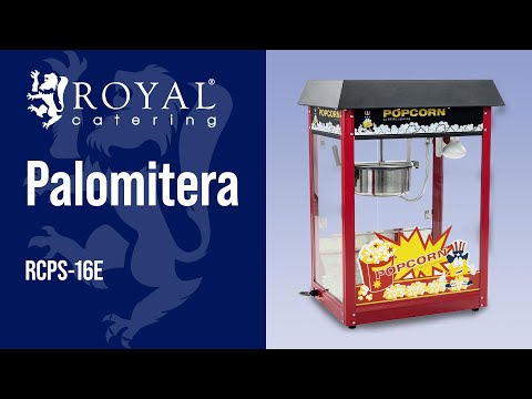 vídeo - Ocasión Palomitera profesional - de sobremesa - estilo americano - 5 kg/h - 1500 W
