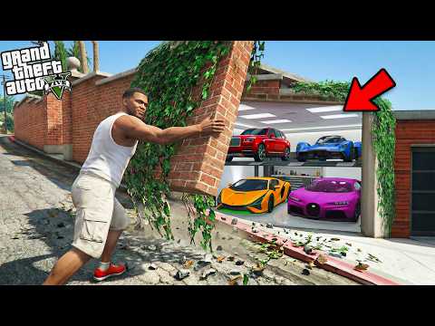Franklin Unlocks The Newest Secret Garage Ever in GTA 5 !