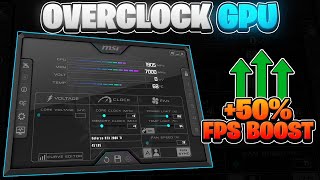 Msi Afterburner: How To Overclock Your GPU in 2023! 🔧 (Step By Step Guide)