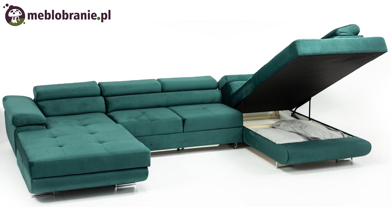 Duży narożnik w kształcie U Rodrigo - Meblobranie.pl