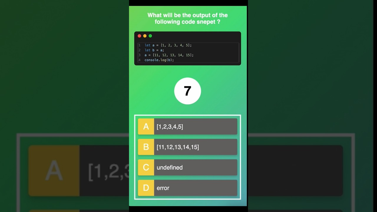 1/100 Javascript Interview Questions #codememo #javascript #javascriptinterview #javascript_tutorial