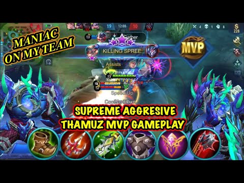 SUPER AGGRESSIVE THAMUZ | BEST BUILD MOBILE LEGEND | Top Australia Thamuz