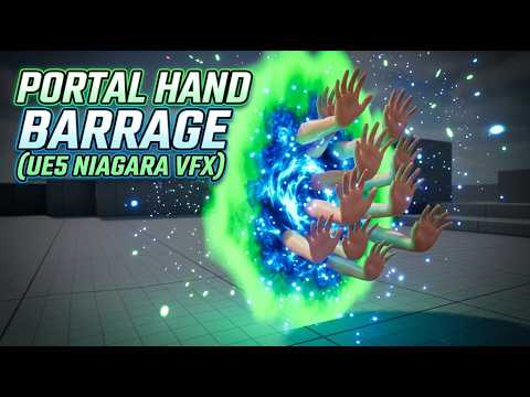 Portal Hand Barrage Unreal Engine 5 나이아가라 튜토리얼