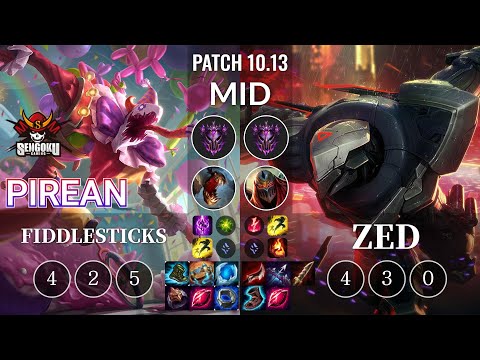 SG Pirean Fiddlesticks vs Zed Mid - KR Patch 10.13