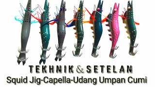 preview picture of video 'Tekhnik Dan Setelan Squid Jig || Capella || Udang Umpan Cumi/Sotong-MANCING CUMI'