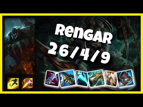 Rengar vs Hecarim TURKISH Challenger JUNGLE (26/4/9) - v10.25