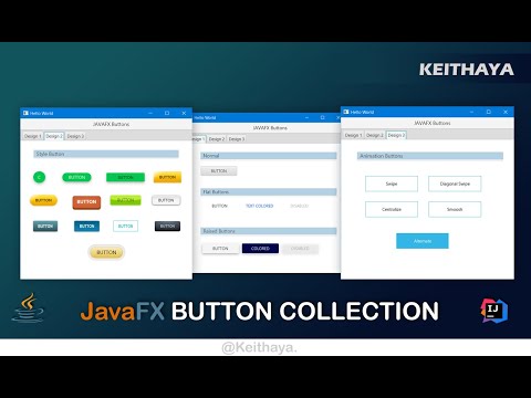 JavaFX Button Collection