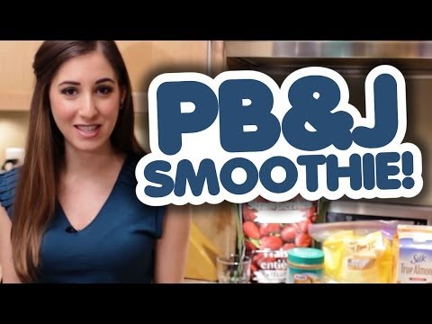 Peanut Butter & Jam Smoothie Recipe - Healthy & Delicious!