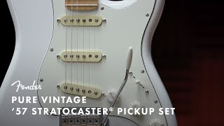 Video thumbnail for Pure Vintage '57 Stratocaster Pickup Set | Fender by Fender