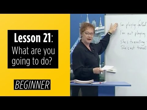 Beginner Levels Lesson 21 What are you going to do