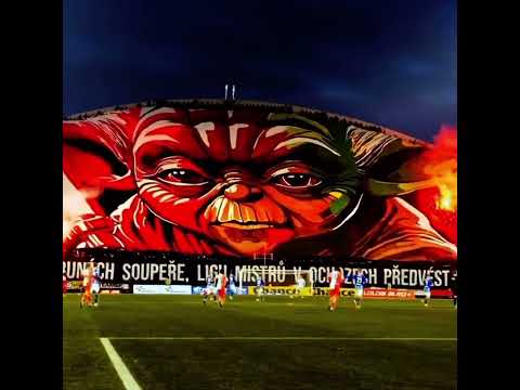 Slavia Praha Unfavorably Choreo in Olomouc Best Fan Club in Europe