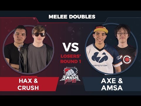Hax/Crush vs Axe/aMSa - Melee Doubles: Losers' Round 1 - Smash Summit 5