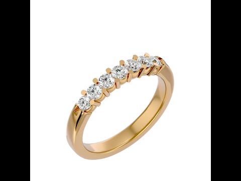 Inel Semi-Eternity Outstanding Briliant Aur 18k Real Diamonds - Amber