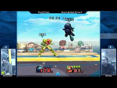 Smash @ Geek Group 5 Grand Finals - Morsecode (Samus) vs. Dirtboy (Squirtle)