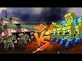 Minecraft 1000 ZOMBIES VS 150 WW2 SOLDIERS Zombie Apocalypse Massive Mob Battles