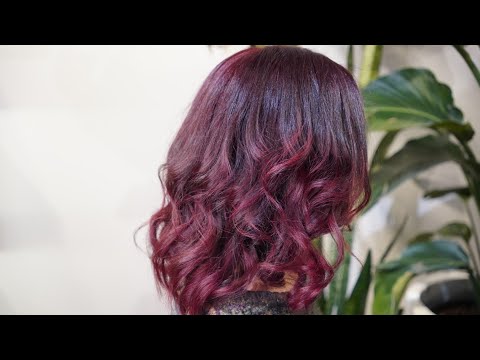 Burgundy Red Color Melt ft. Aveda| Watch Me Work