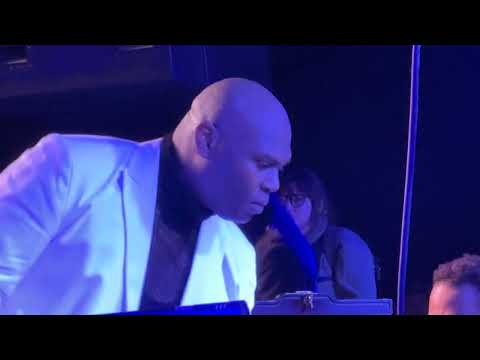 Cool backstage view of a band. Featuring: Lamar Harris' Georgia Mae