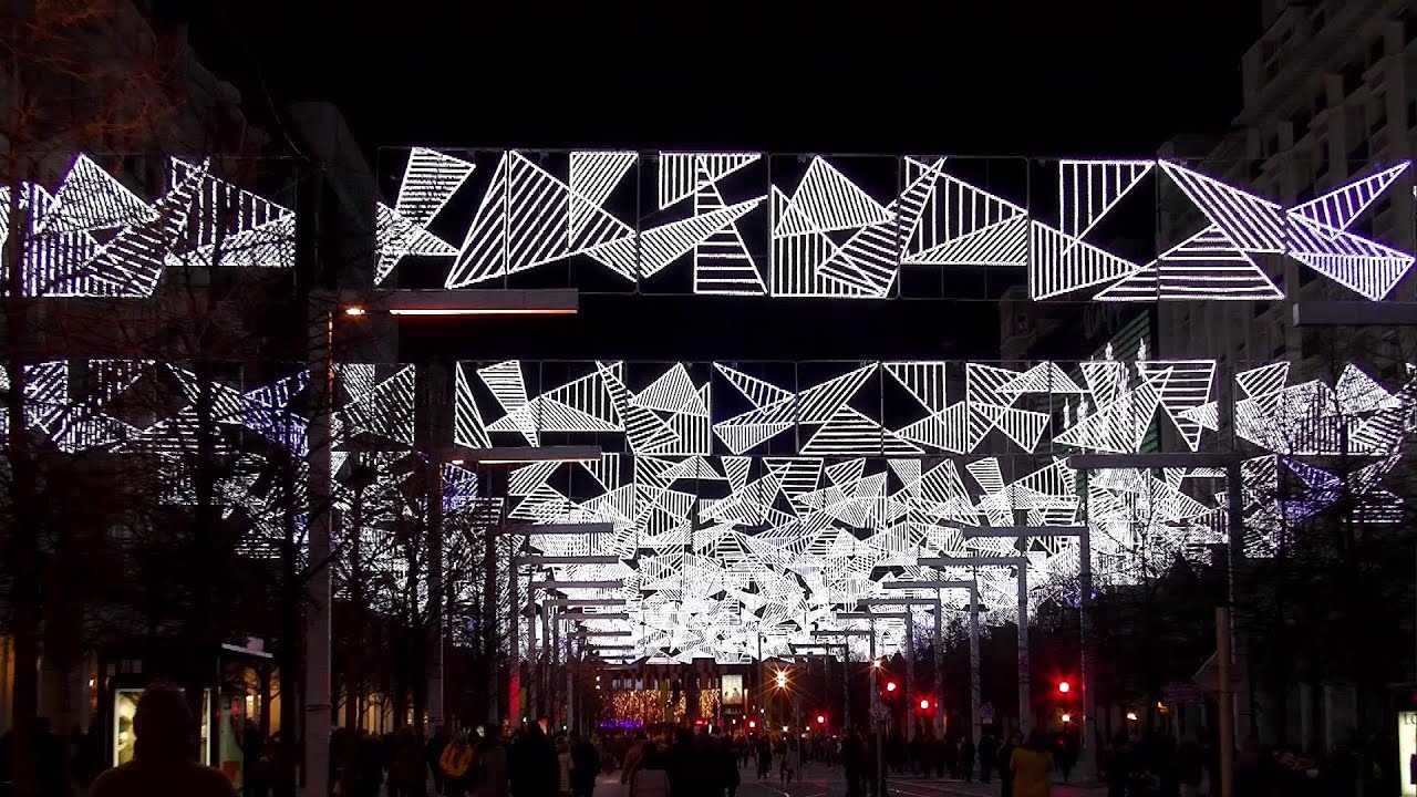 Luces de Navidad en Zaragoza (España) 2020
