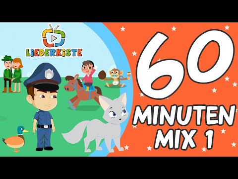 Kinderlieder Mix 60 Minuten - Fünf kleine Fische | Hoppe, hoppe Reiter | Grün, grün, grün + Weitere