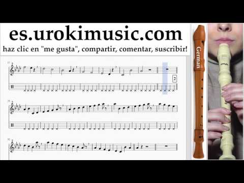 Tutorial de flauta dulce G. The Chainsmokers ft. Halsey - Closer Parte#1 um-927