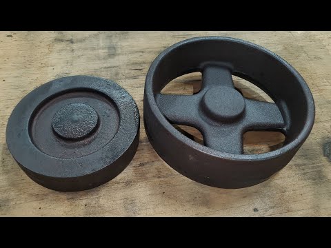 MAKING CAST IRON PULLEYS FOR VINTAGEMACHINERY.ORG