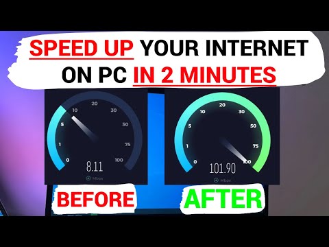 How to Speed Up Internet on Your Windows 10,11 PC in 2 Minutes,  Wifi and Ethernet