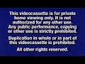 Disney Navy Blue FBI Warning Screens 2000 2003 VHS Version 16 9