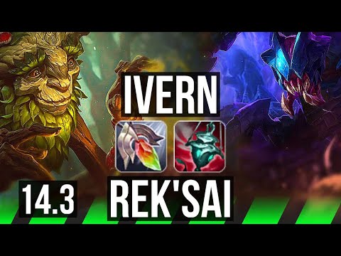 IVERN vs REK'SAI (JNG) | 2/0/9, 500+ games | KR Master | 14.3