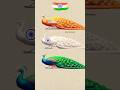 Peacock Art Indian Flag Art Independence Day Special Art Shorts Short Art Peacock