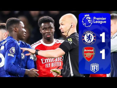 Caicedo RED CARD & 10 Men Chelsea STOP Arsenal! Chelsea 1-1 Arsenal Highlights