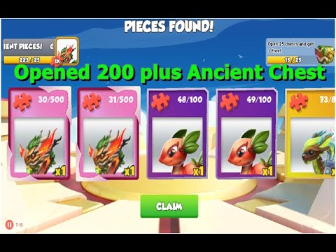 Opened 200 plus Ancient Chest-Dragon Mania legends | Got Dreamcather Dragon | DML