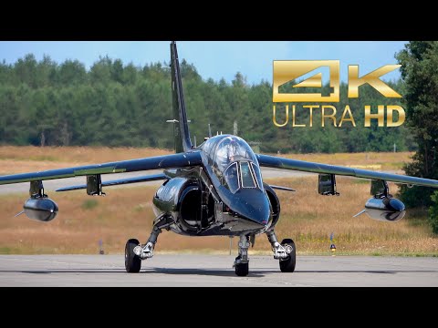 (4K) 2 Dassault Dornier Alpha Jet A Top Aces C-GVTA C-GFTO at Nordholz Airbase ETMN