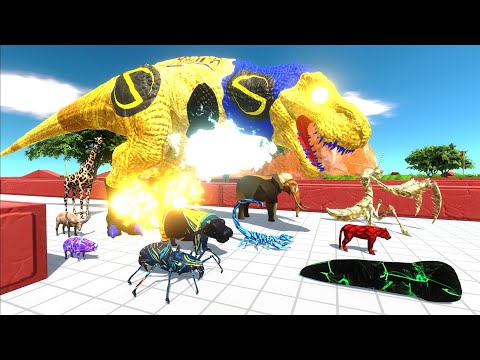 ESCAPE FROM THE SENTRY T REX - Animal Revolt Battle Simulator