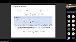Blind denoising diffusion models and the blessings of dimensionality