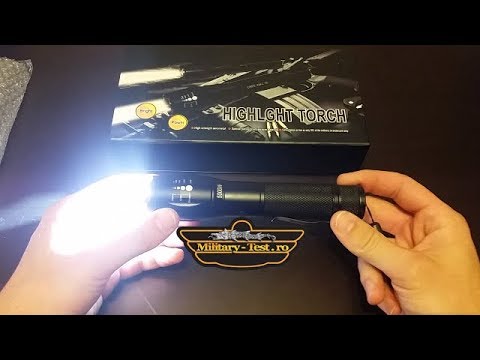 Lanterna Led Cree #XM-L T6 Test Review  #Flashlight