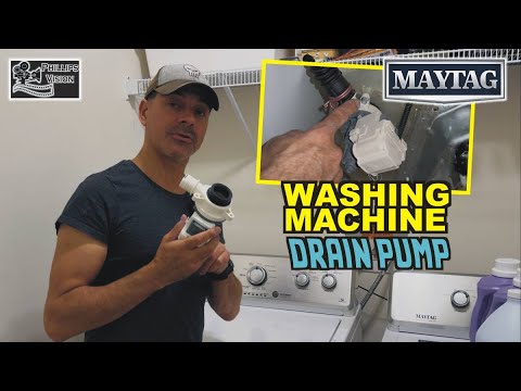 How To Replace Drain Pump - Maytag Washing Machine (Phillips Vision: Episode - 156)