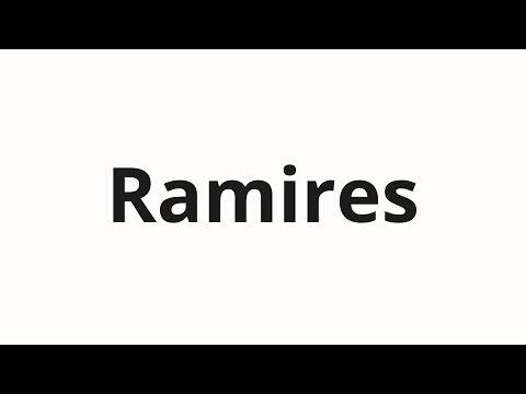How to pronounce Ramires | Рамирес (Ramirez in Russian)