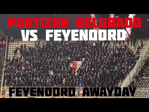 Feyenoord fans in Belgrade! Partizan Belgrade vs Feyenoord! Feyenoord in Belgrado!!