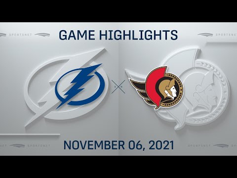 NHL Highlights | Lightning vs. Senators - Nov. 6, 2021