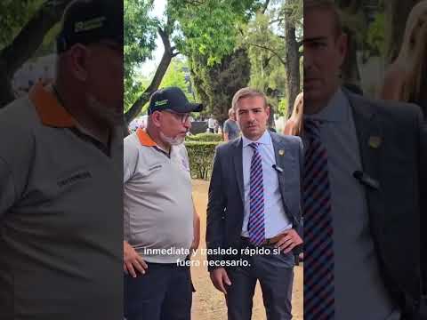 Operativo sanitario en el Palacio San José