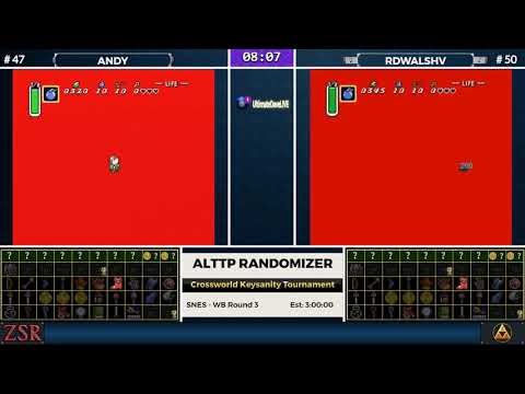 ALttPR Crossworld Keysanity Tournament: WB Round 3 - Andy vs. rd_walsh
