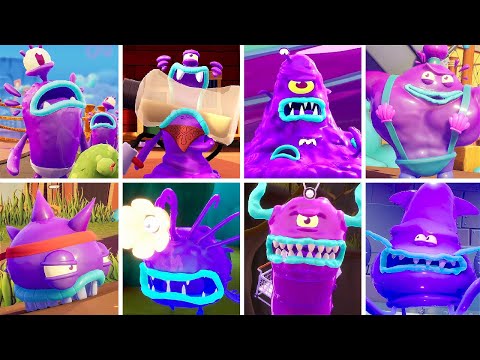 ALL ENEMIES INTRO CUTSCEENS - SpongeBob Squarepants The Cosmic Shake