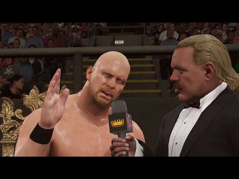 WWE 2K16 gameplay: “Stone Cold” Steve Austin vs. Jake “The Snake” Roberts