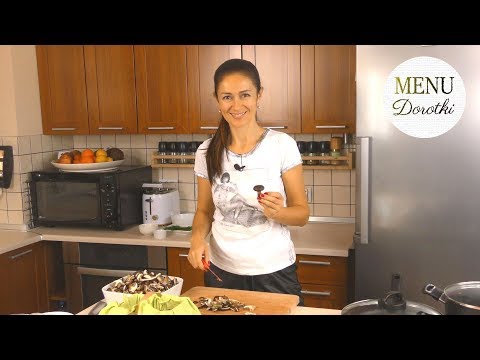 Wild Mushroom Soup with Pasta. Cooked with Porcini Mushrooms. Dorotka's Menu