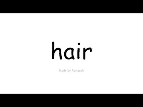 Mësoni anglisht   flokët